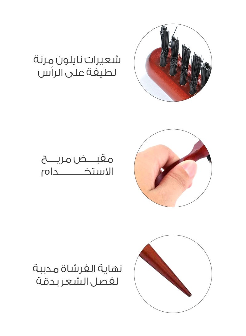 ميلا فرشاة بيبي هير الجديدة بشعيرات نايلون لتصفيف الشعر من ميلا - Image 3